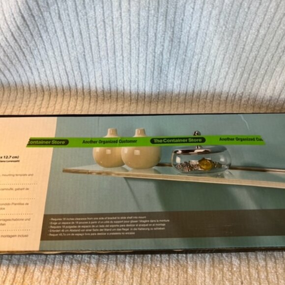 Umbra from the Container Store glass wall shelf - Picture 4 of 5